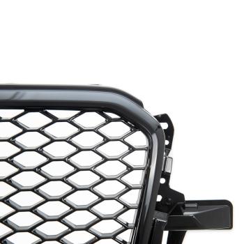 Preview: Kühlergrill Wabendesign Grill Schwarz glanz für Audi Q5 8R ab 2012-2017