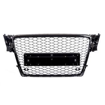 Kühlergrill Waben Sport Grill Schwarz glanz für Audi A4 B8 08-12 kein RS4