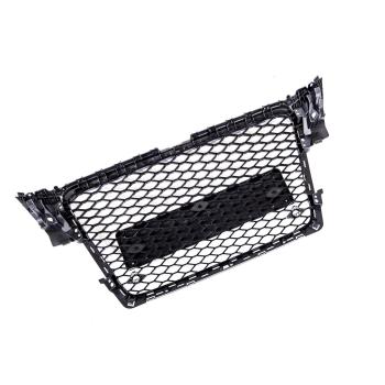 Kühlergrill Waben Sport Grill Schwarz glanz für Audi A4 B8 08-12 kein RS4