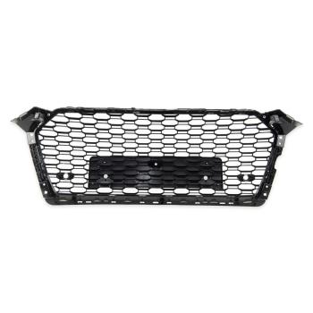 Kühlergrill Wabendesign Grill Schwarz glanz komplett für Audi A5 F5 außer RS5