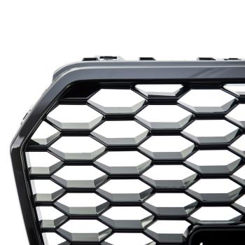 Wabengrill Kühlergrill schwarz glanz passt für Audi A7 C7 ab 2014-2018 kein RS7