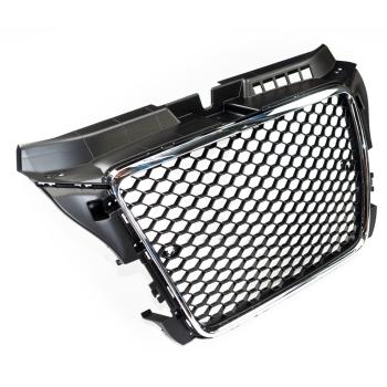 Kühlergrill Wabendesign Grill Schwarz glanz komplett für Audi A5 F5 außer RS5