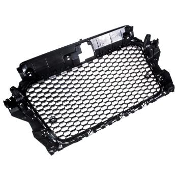 Sportgrill / Kühlergrill für Audi A3 8V 12-16 Hochglanz Schwarz in Wabendesign