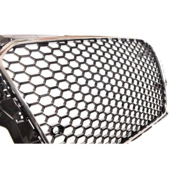 Sportgrill / Kühlergrill für Audi A3 8V 12-16 Hochglanz Schwarz / Chrom in Wabendesign