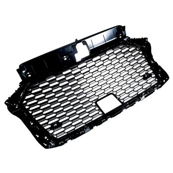 Kühlergrill Wabengrill PDC Schwarz Glanz passt für Audi A3 8V Facelift ohne RS3