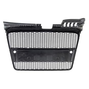Preview: Sportgrill / Kühlergrill für Audi A4 B7 05-08 Matt-schwarz in Wabengitter Optik mit PDC