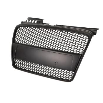 Sportgrill / Kühlergrill für Audi A4 B7 05-08 matt-schwarz in Wabengitter Optik