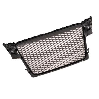 Sportgrill / Kühlergrill für Audi A4 B8 08-12 Hochglanz schwarz in Wabendesign