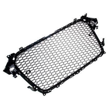 Sportgrill / Kühlergrill für Audi A4 B8 Facelift 13-16 Hochglanz-schwarz mit Emblemhalter