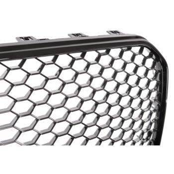 Kühlergrill Waben Grill Glanz Schwarz passt für Audi A5 B8 8T Facelift