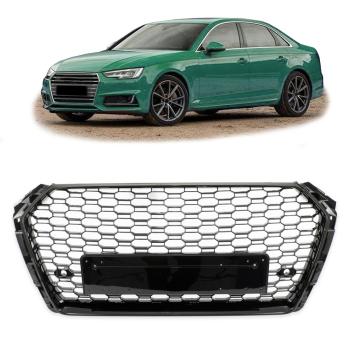 Kühlergrill Wabengrill Schwarz glanz passt für Audi A4 B9 ab 2015-2019 kein RS4