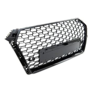 Kühlergrill Wabengrill Schwarz glanz passt für Audi A4 B9 ab 2015-2019 kein RS4