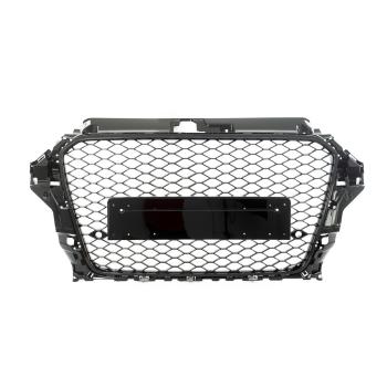 Wabendesign Kühlergrill Schwarz Glanz +PDC passt für Audi A3 8V 12-16 ohne RS3