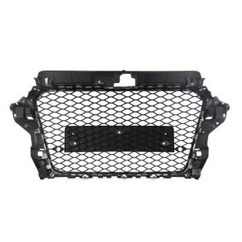 Wabendesign Kühlergrill Schwarz Glanz +PDC passt für Audi A3 8V 12-16 ohne RS3