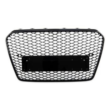 Sport Kühlergrill Grill ohne Emblem Schwarz glanz für Audi A5 B8 8T 11-16