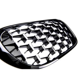 KÜHLERGRILL DIAMANT GRILL PASST FÜR BMW 7ER G11 G12 LCI AB 15-19 SCHWARZ CHROM
