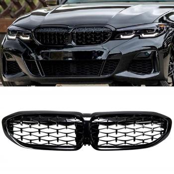 Sport-Performance Wabengrill Kühlergrill Schwarz Glanz passt für BMW 3er G20 G21