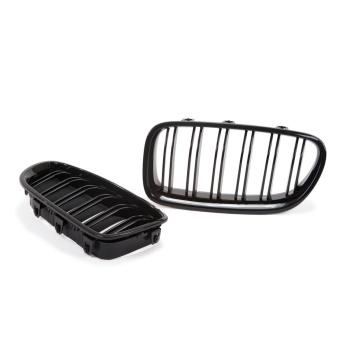Kühlergrill Set Grill Schwarz Glanz Doppelsteg passend für BMW F10 F11 auch M M5