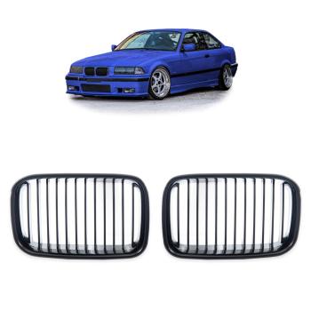 Preview: Performance Kühlergrill SET Schwarz glanz für BMW E36 alle Modelle 1990-1996