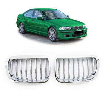 Kühlergrill / Sportgrill chrom für BMW 3er E46 Limo, Touring,Compact 98-01