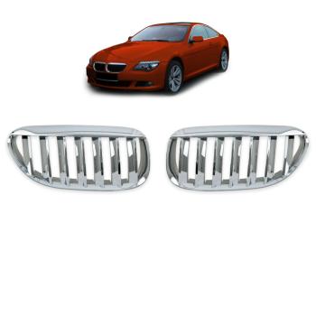 Kühlergrill / Sportgrill chrom für BMW 6er E63 E64 03-10 alle Modelle