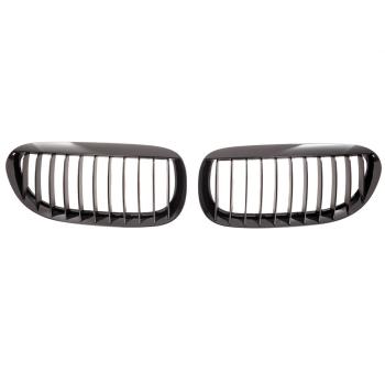 Set Kühlergrill Grill Schwarz glanz Performance für BMW 6er E63 E64 ab 2003-2010