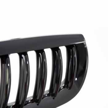 Kühlergrill / Sportgrill für BMW X3 E83 03-06 schwarz glanz