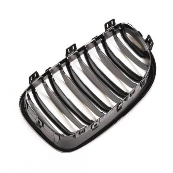 Kühlergrill Schwarz Glanz Doppelsteg SATZ passend für BMW 1er E81 E82 E87 E88