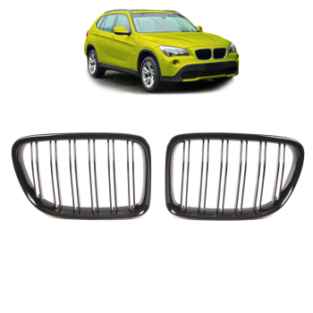 Doppelsteg Kühlergrill Grill Schwarz glänzend für BMW X1 E84 ab 09-15 auch M