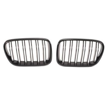 Doppelsteg KÜHLERGRILL SET Schwarz Glanz Sport passt für BMW X3 F25 10-14