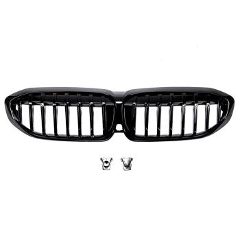 Set Performance Kühlergrill Schwarz Glanz passt auf BMW 3er G20 G21 Sport +M