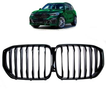 Set Sport Kühlergrill Kühlergitter schwarz hochglanz für BMW X5 G05 ab 2018