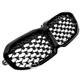 Preview: Sportgrill Kühlergrill für BMW 1er F40 ab2019 Diamond Hochglanz schwarz