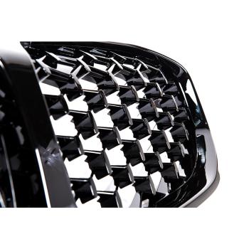 Preview: Sportgrill Kühlergrill für BMW 1er F40 ab2019 Diamond Hochglanz schwarz