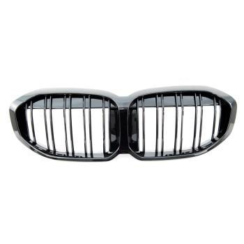 Sport Doppelsteg Kühlergrill hochglanz schwarz lackiert für alle BMW 1er F40