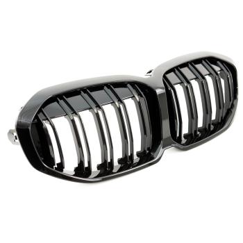 Sport Doppelsteg Kühlergrill hochglanz schwarz lackiert für alle BMW 1er F40