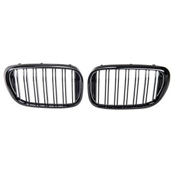 Doppelsteg Kühlergrill Schwarz GLANZ Performance passt für BMW 7er G11 G12 2014-2019