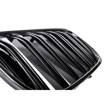Doppelsteg Kühlergrill Schwarz GLANZ Performance passt für BMW 7er G11 G12 2014-2019