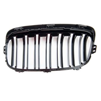 Set Doppelsteg Kühlergrill schwarz Glanz für für BMW 2er Active Tourer F45