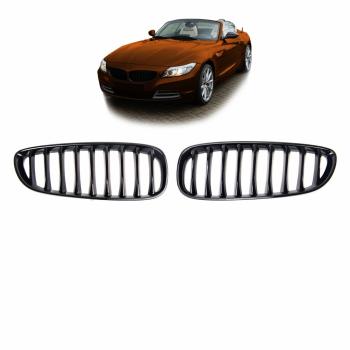 Kühlergrill / Sportgrill Single für BMW Z4 E89 schwarz glanz