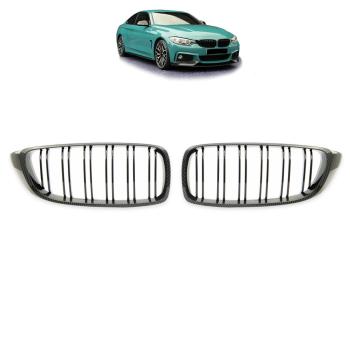 Sportgrill Kühlergrill Doppelsteg für BMW 4er F32 / F33 / F36 13-21 Carbon Look