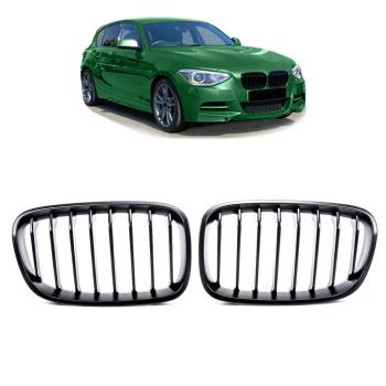 SET Performance Kühlergrill Grill Schwarz Matt für BMW 1er F20 F21 2011-2015