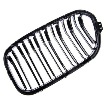 Sportgrill Kühlergrill Doppelsteg für BMW 1er F20 / F21 15-19 glanz schwarz