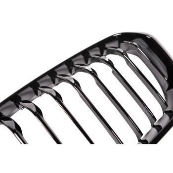 Preview: Sportgrill Kühlergrill für BMW 1er F20 / F21 15-19 Hochglanz schwarz