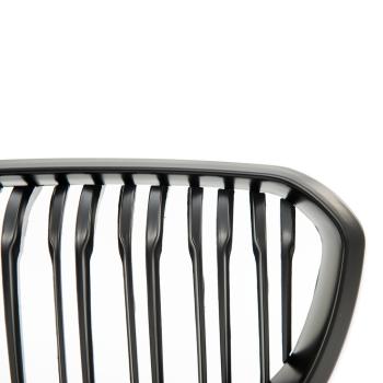 Preview: Sportgrill Kühlergrill Doppelsteg für BMW 1er F20 / F21 15-19 schwarz/Matt