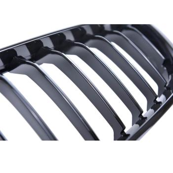Preview: Sportgrill Kühlergrill Single für BMW 4er F32 / F33 / F34 13-21 Hochglanz schwarz