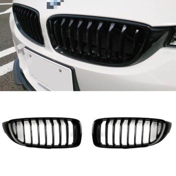 Sportgrill Kühlergrill Single für BMW 4er F32 / F33 / F34 13-21 Hochglanz schwarz