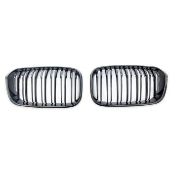 Preview: Sportgrill Kühlergrill Doppelsteg für BMW 3er F34 Gran Tourismo 13-20 glanz schwarz