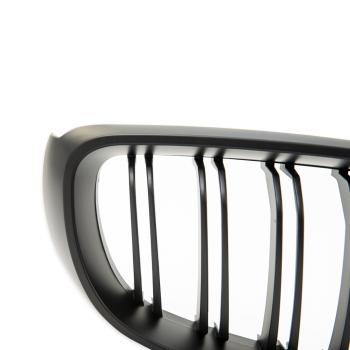KÜHLERGRILL GRILL DOPPELSTEG FÜR BMW 3ER F34 GRAN TURISMO AB 13-20 SCHWARZ MATT