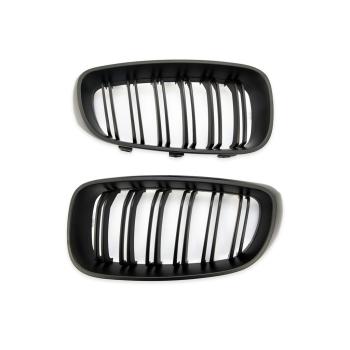KÜHLERGRILL GRILL DOPPELSTEG FÜR BMW 3ER F34 GRAN TURISMO AB 13-20 SCHWARZ MATT